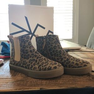 Freshly Picked Girls Leopard Sneaker Boots